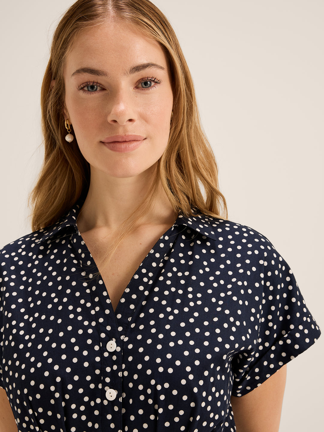 Ditzy Dot Shirtdress