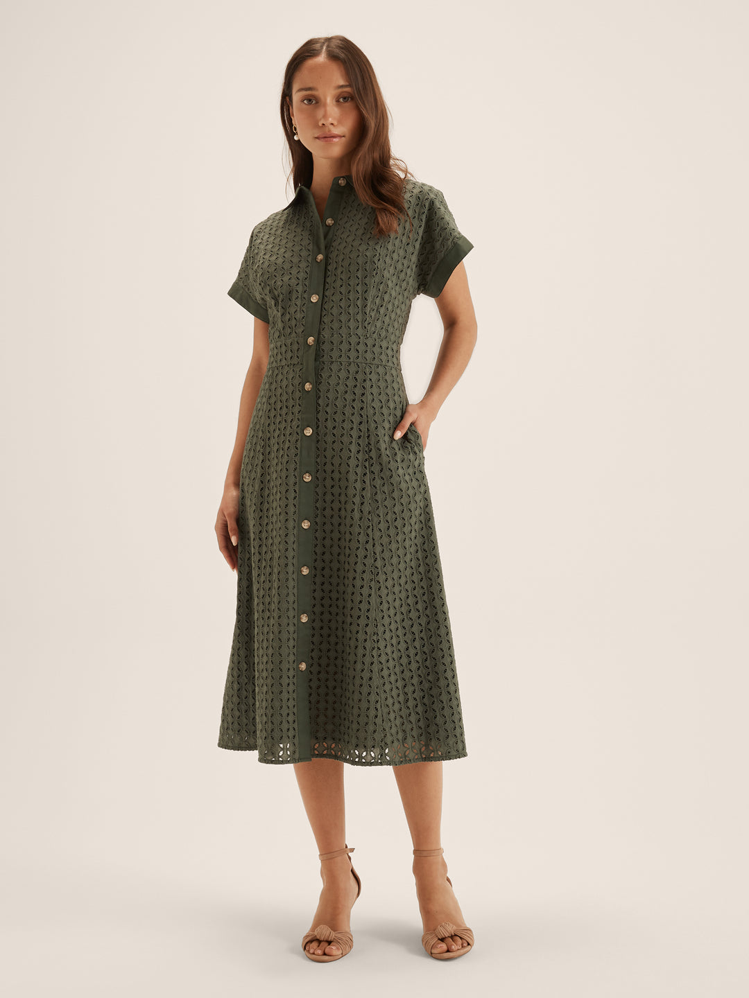 Mabel Broderie Shirtdress