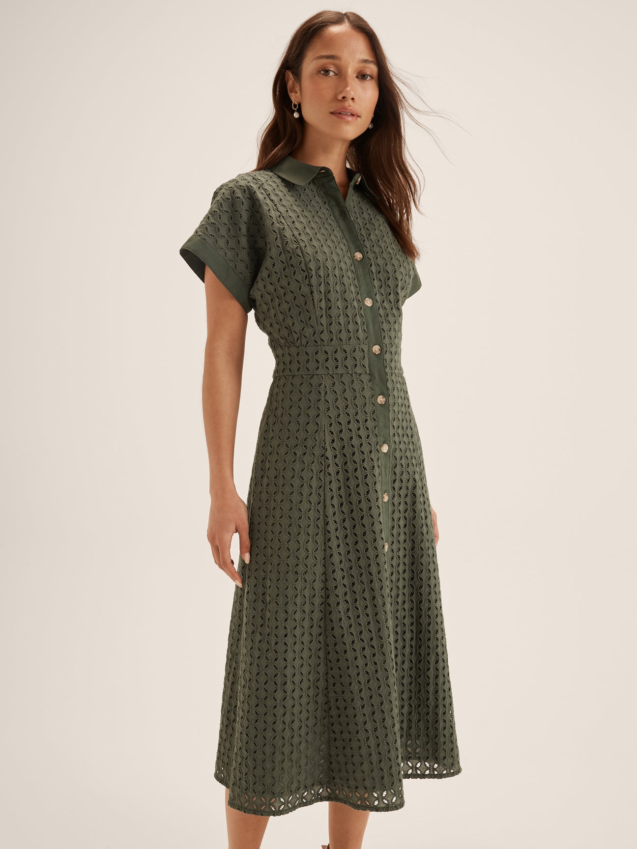 Mabel Broderie Shirtdress