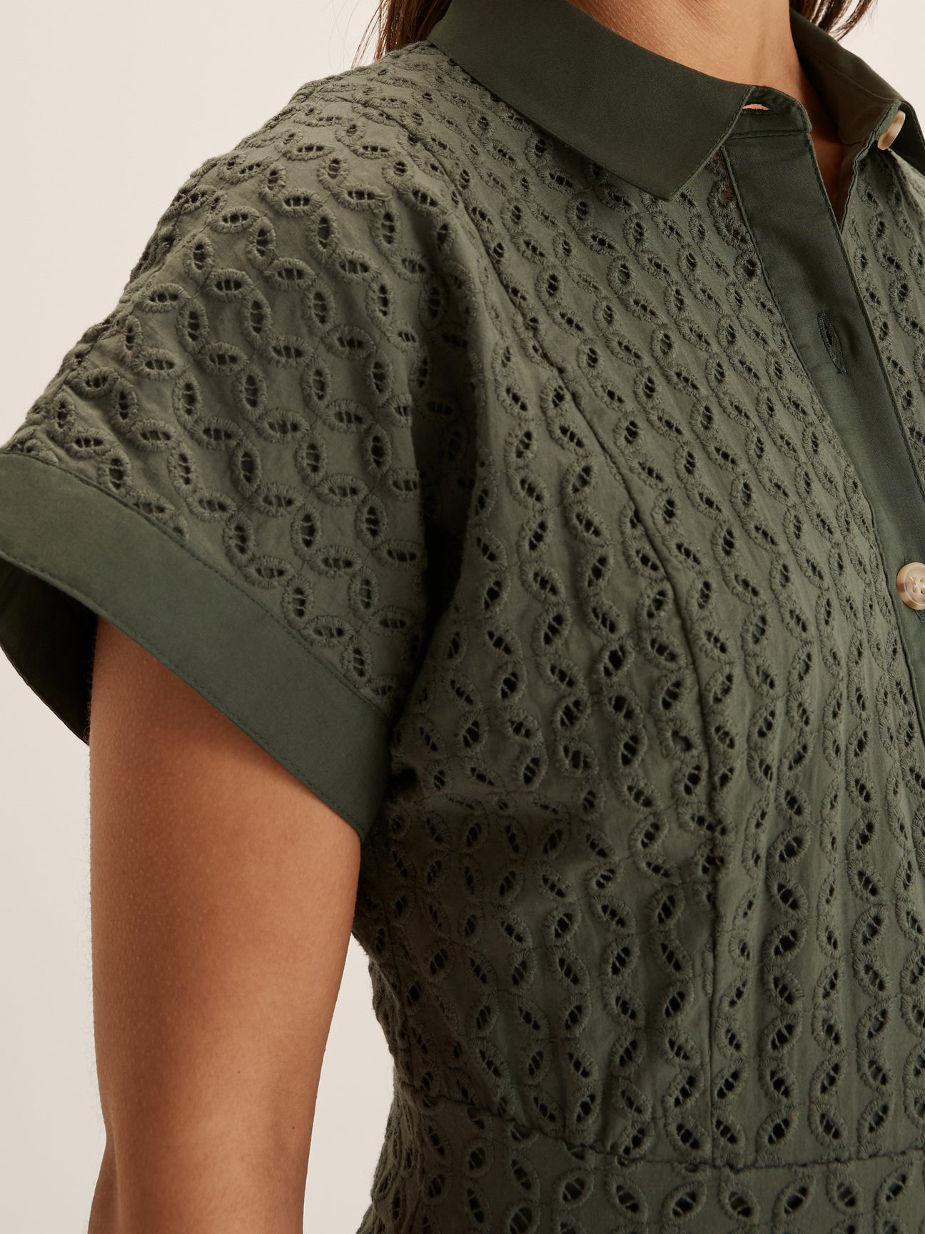Mabel Broderie Shirtdress