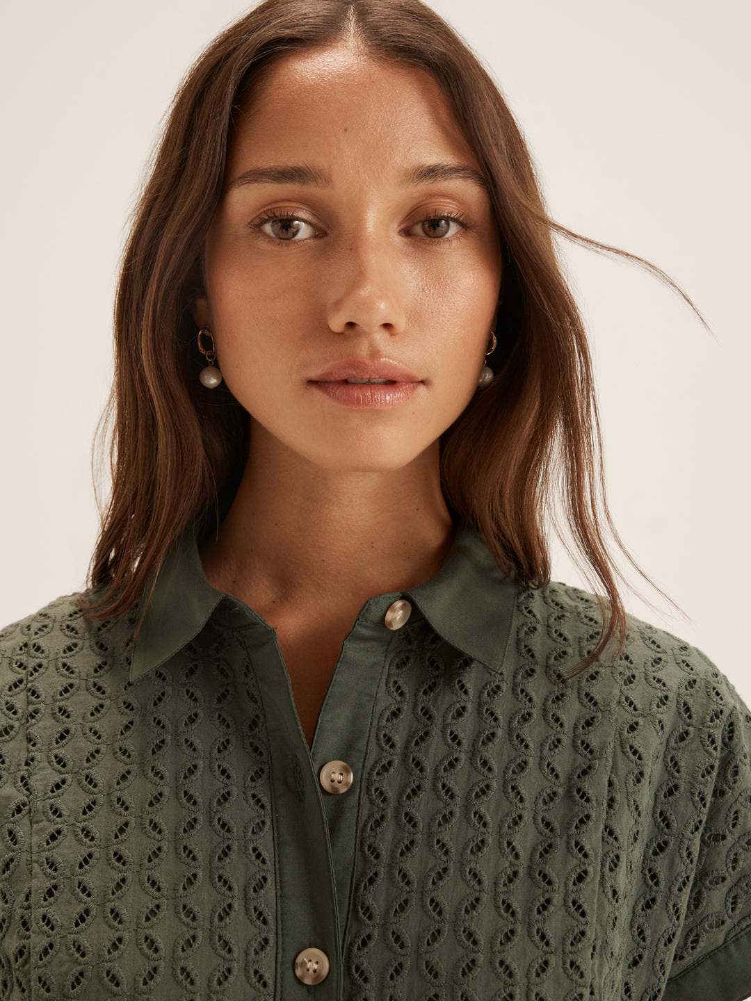 Mabel Broderie Shirtdress
