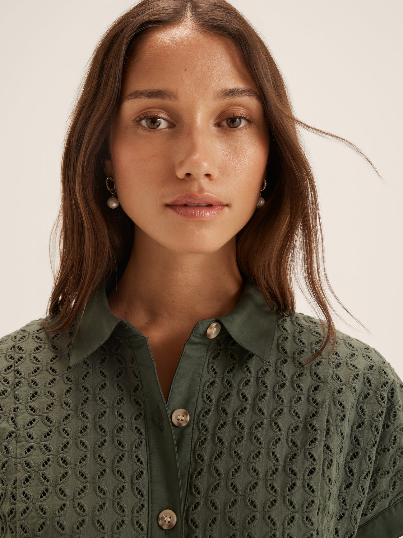 Mabel Broderie Shirtdress