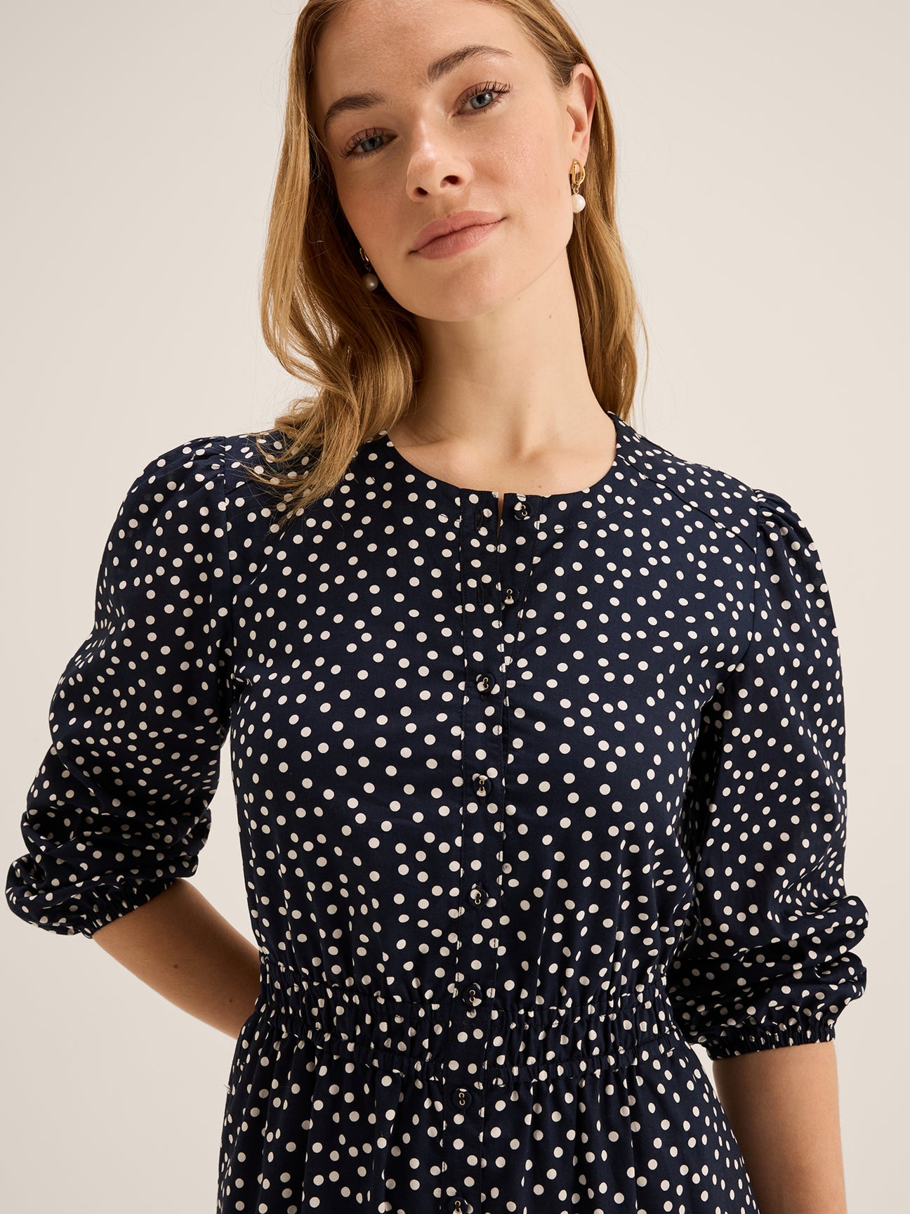 Ditzy Dot Mini Dress