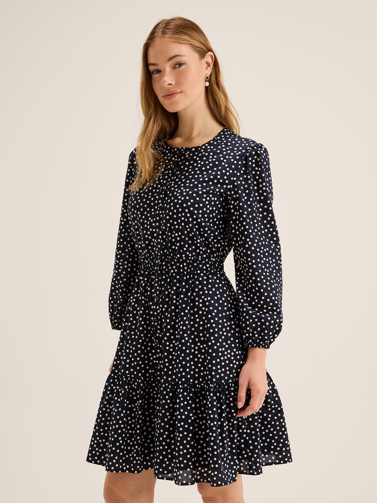 Ditzy Dot Mini Dress