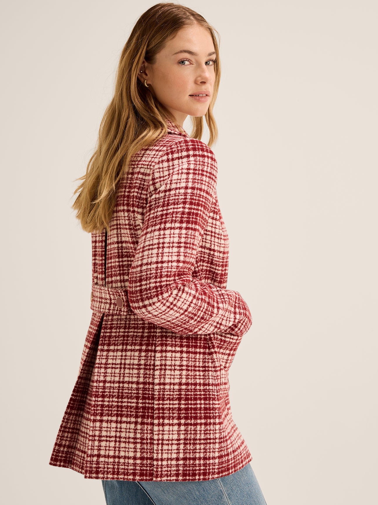 Mila Check Peacoat