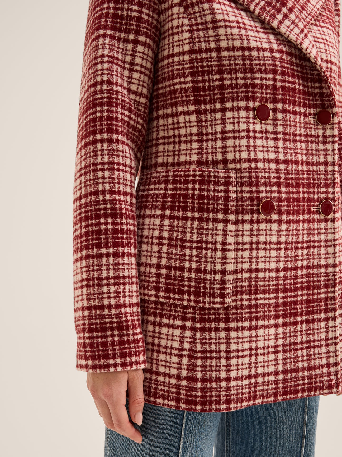 Mila Check Peacoat