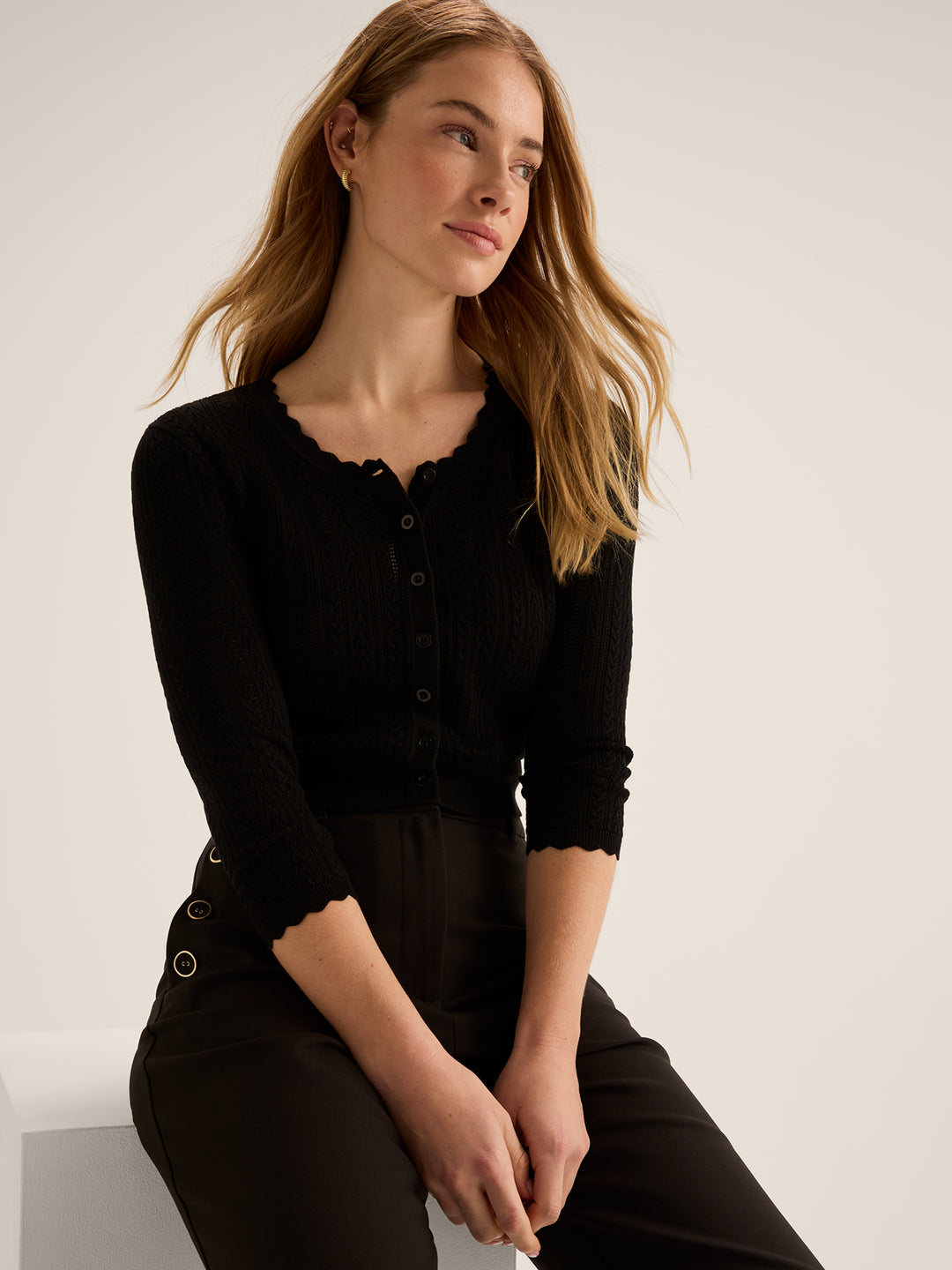 Hazel 3/4 Slv Cardi