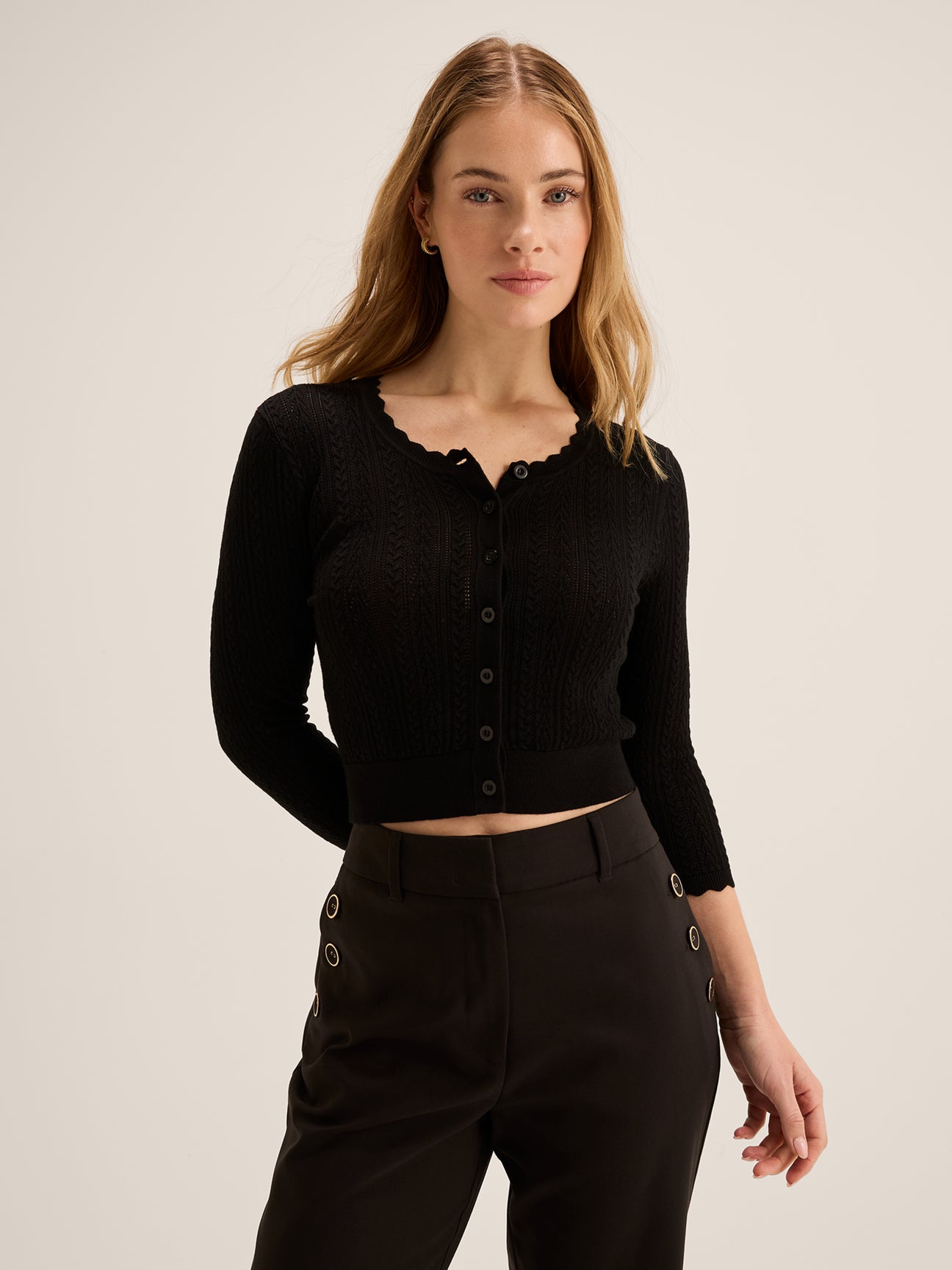 Hazel 3/4 Slv Cardi