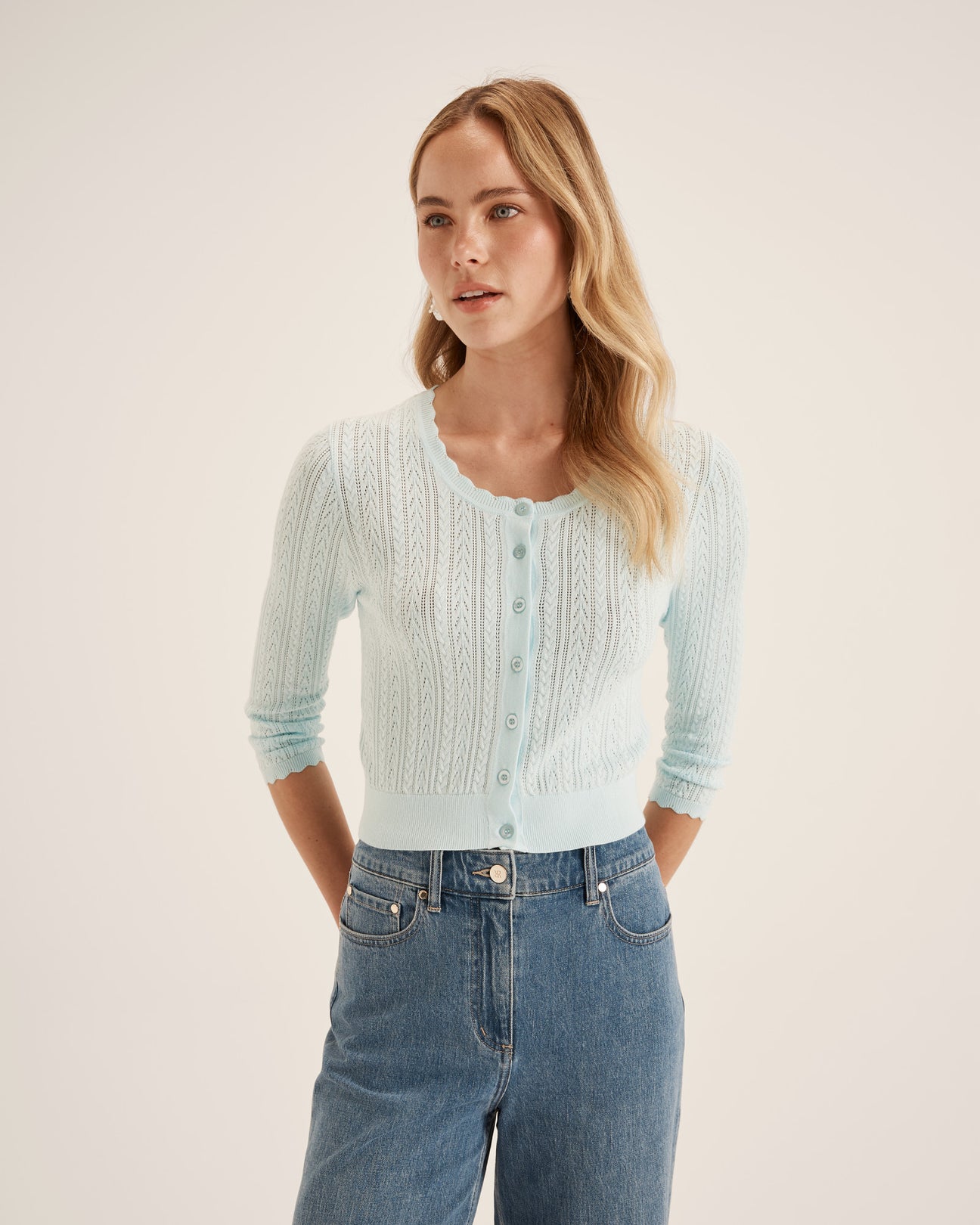 Hazel 3/4 Slv Cardi