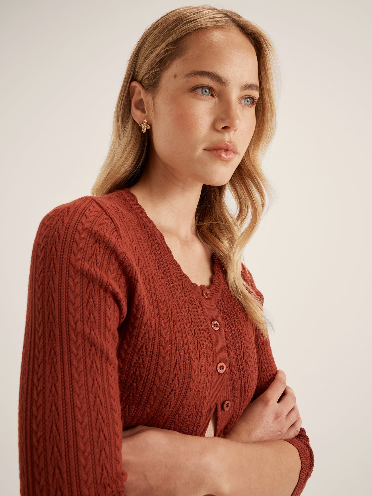 Hazel 3/4 Sleeve Cardigan