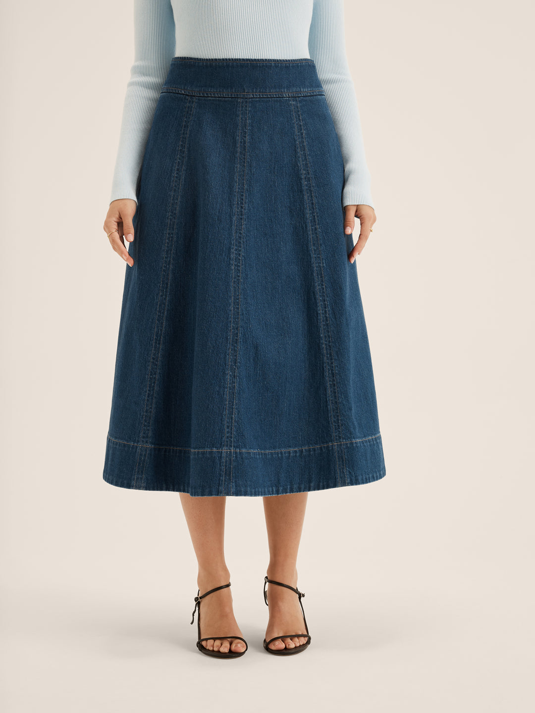 Isla Denim Midi Skirt