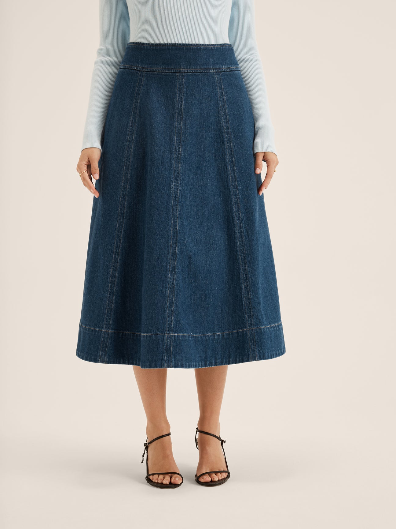 Isla Denim Midi Skirt