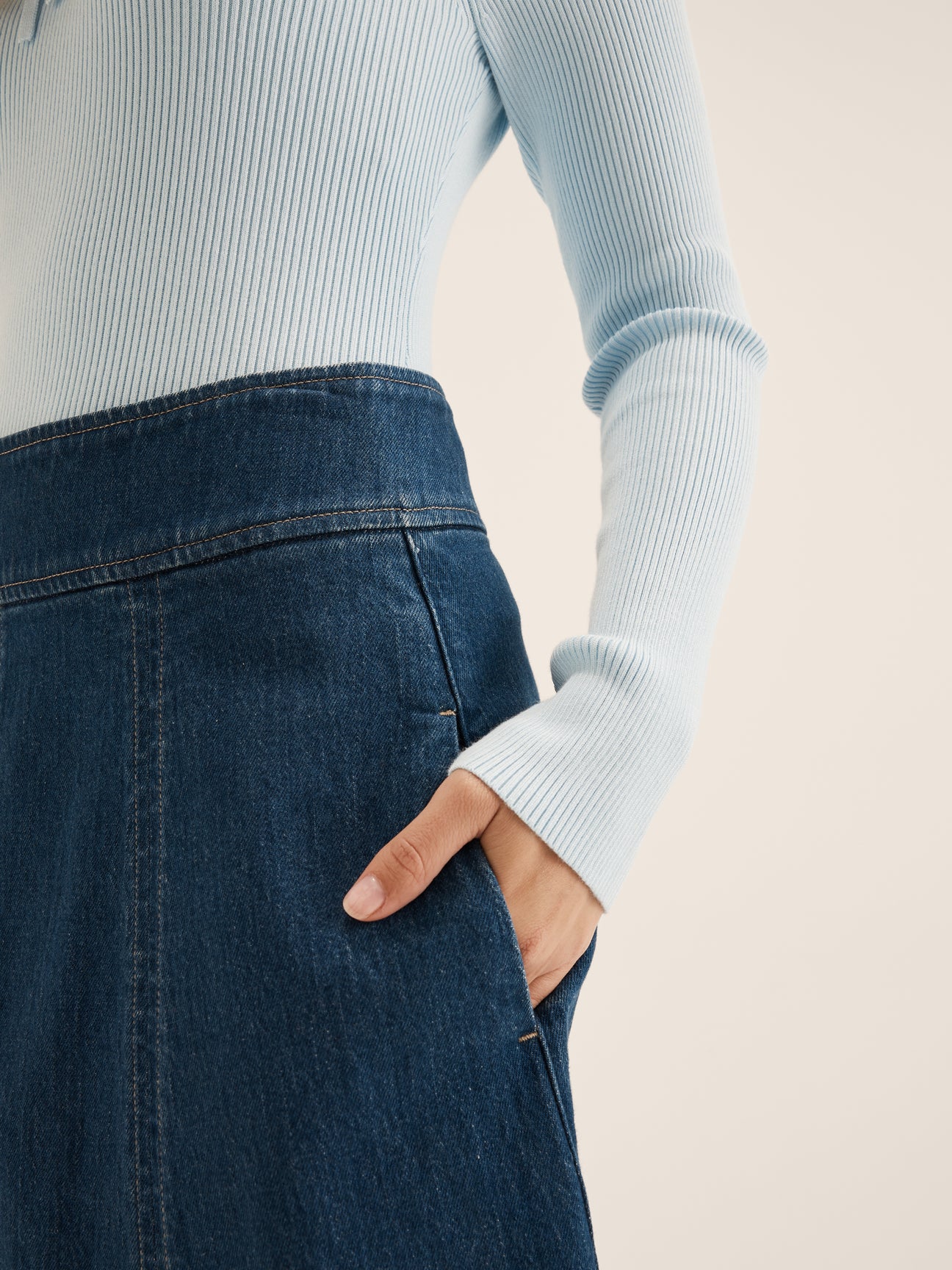Isla Denim Midi Skirt