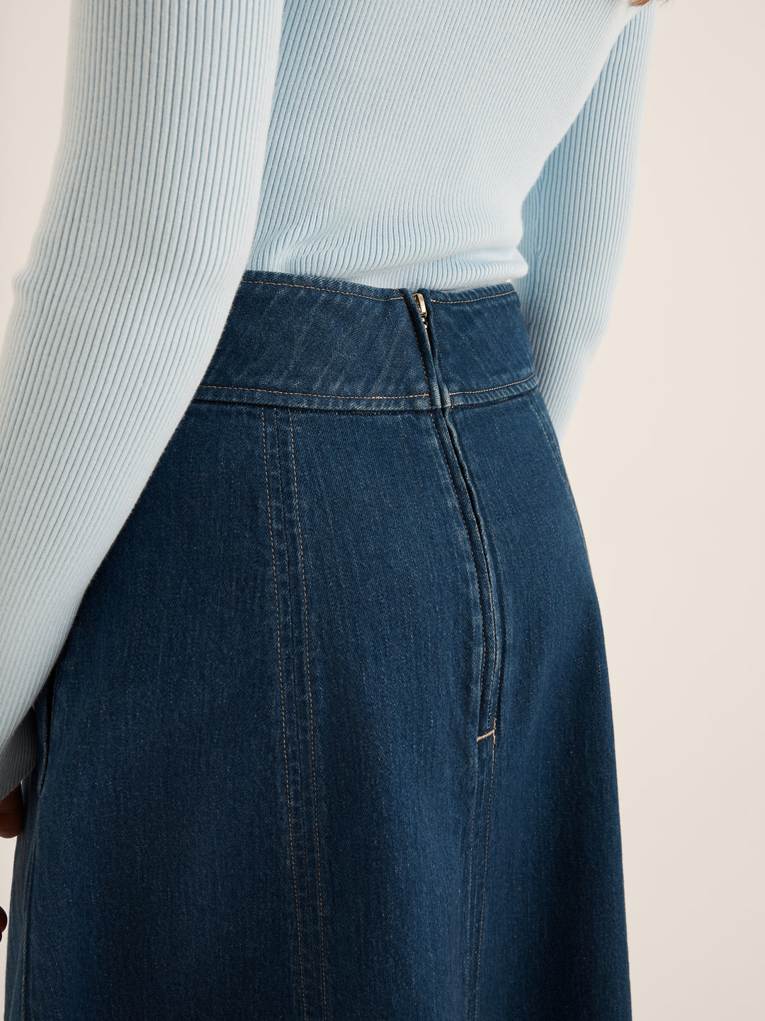 Isla Denim Midi Skirt