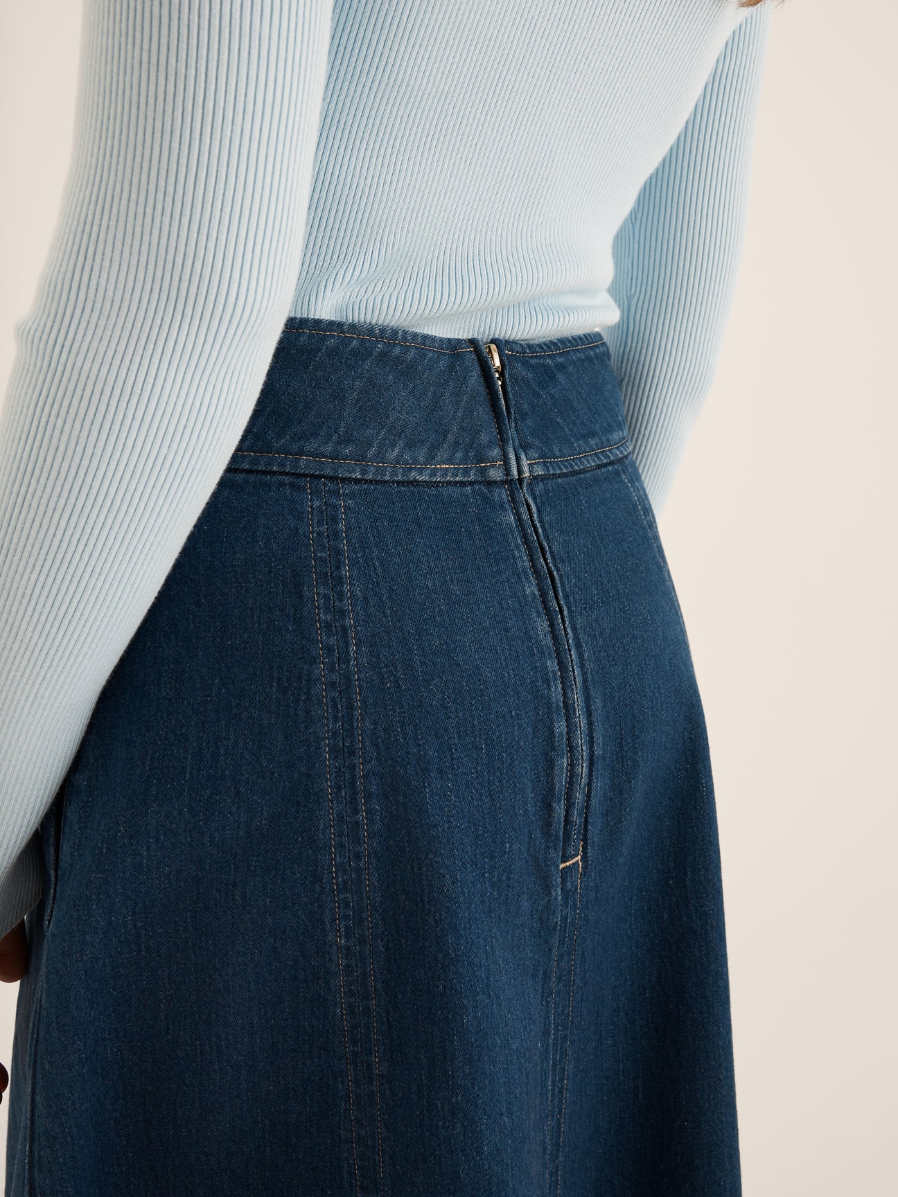 Isla Denim Midi Skirt