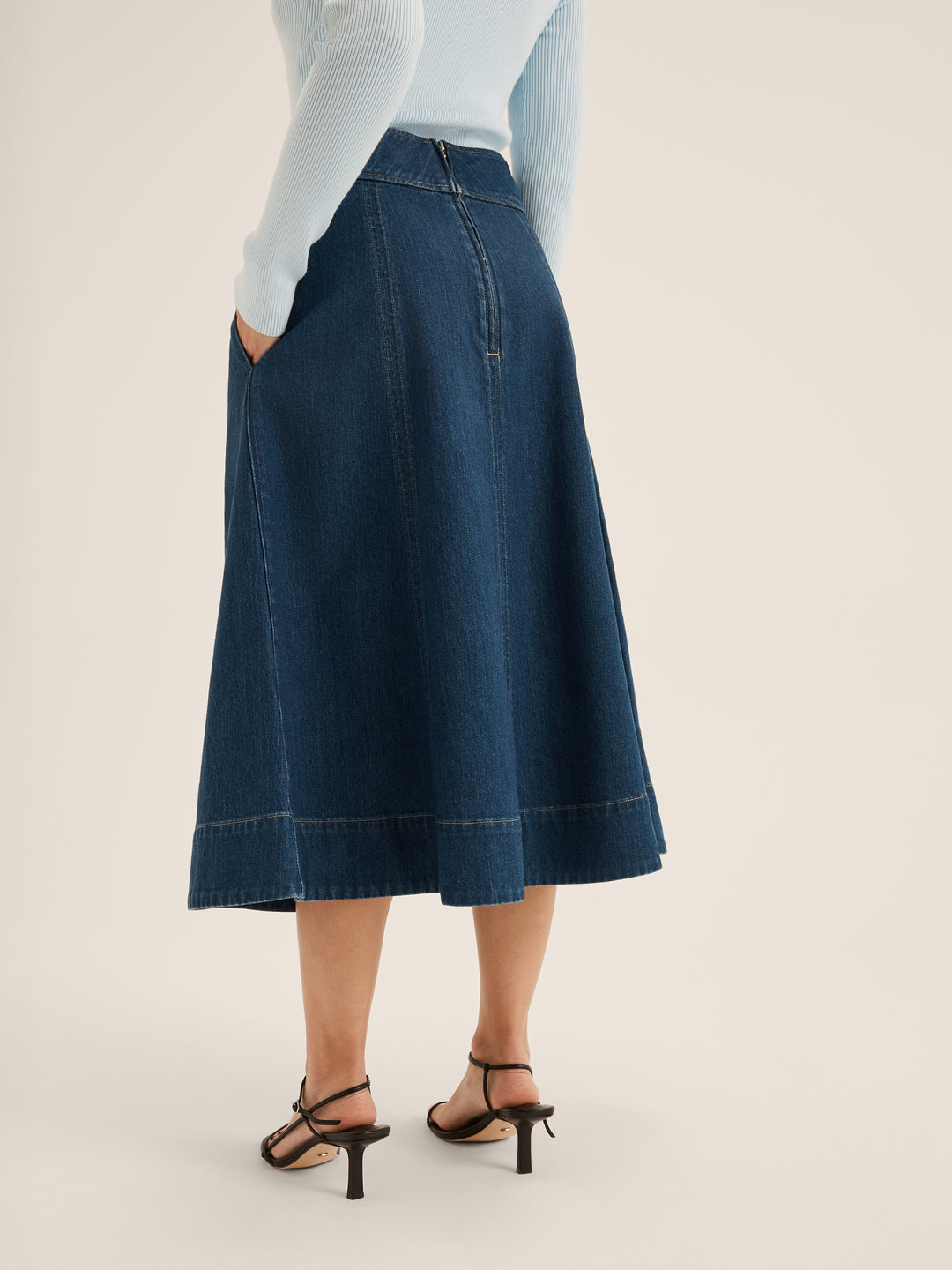 Isla Denim Midi Skirt