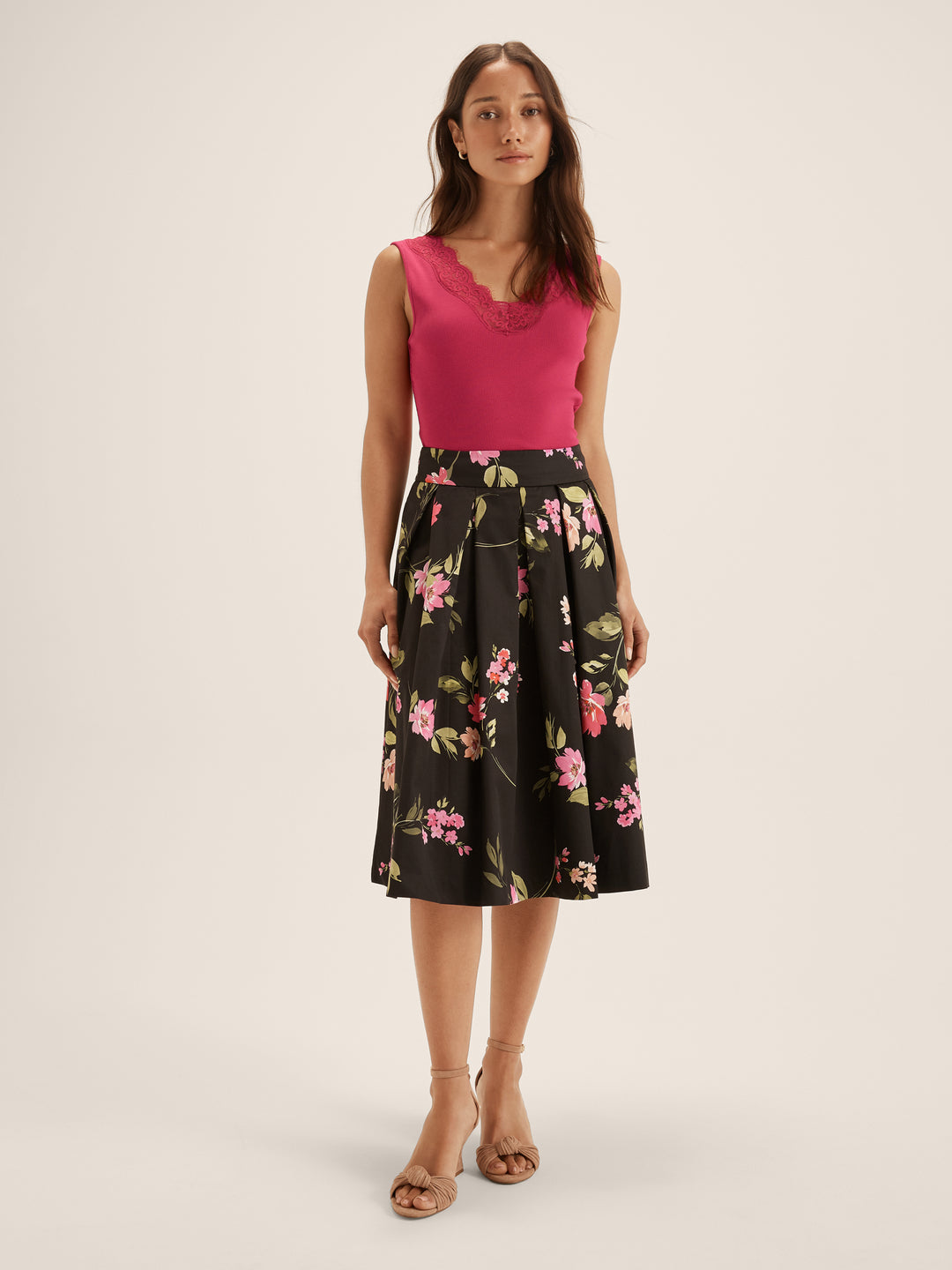 Women's Evie Lace Tank in Raspberry - REVIEW Australia | Review Australia