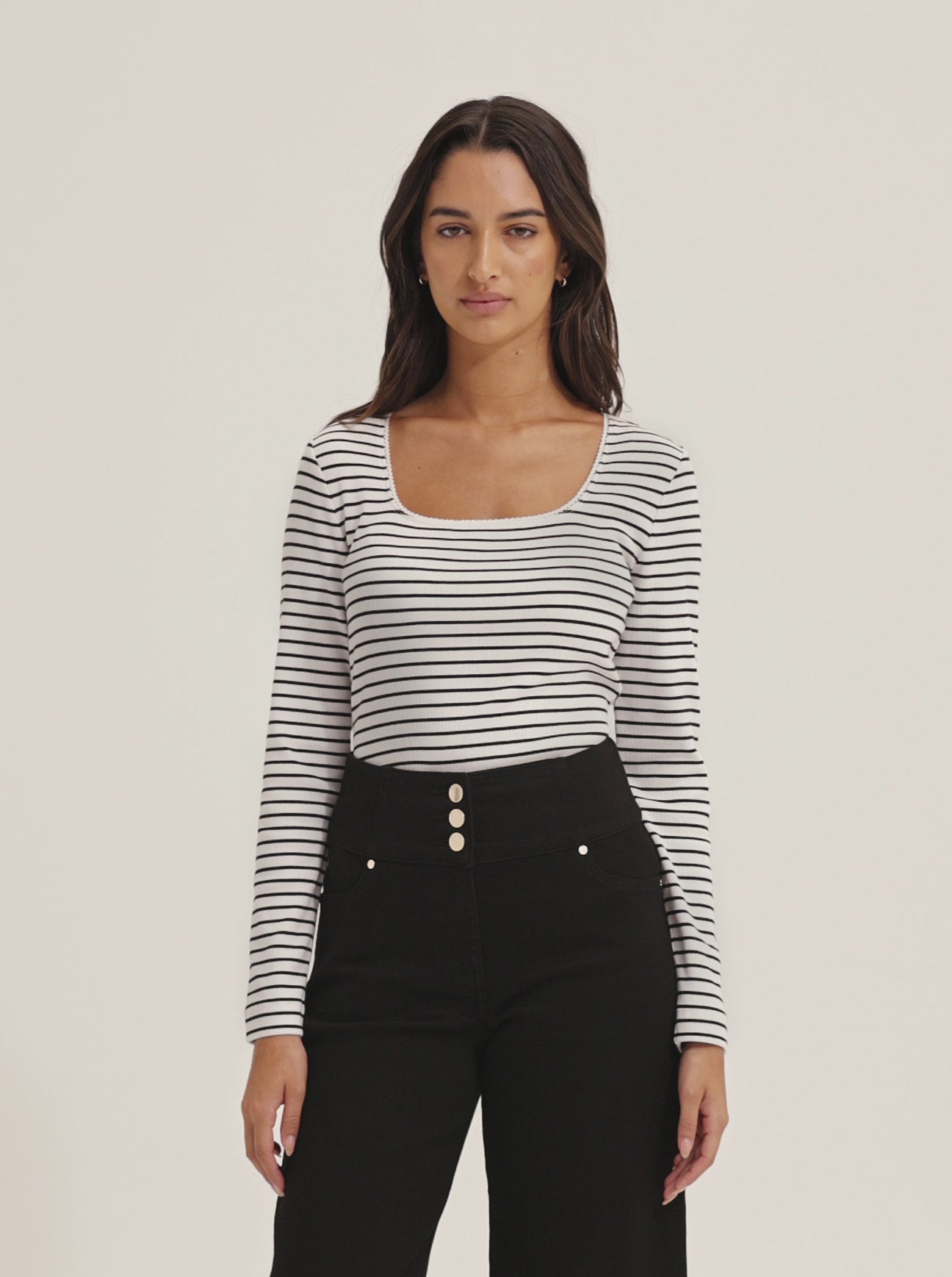 Gia Stripe Top