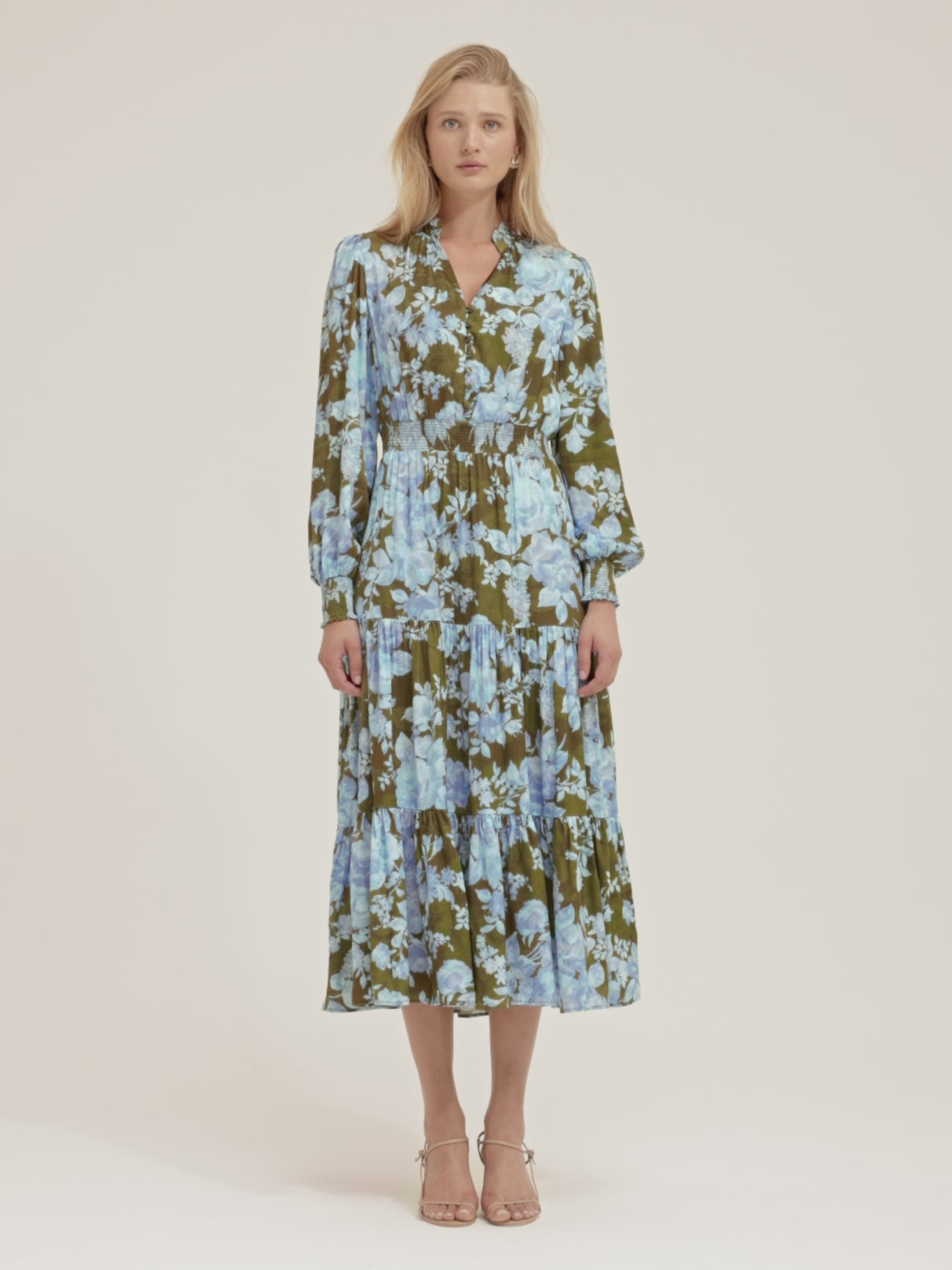 Primrose Bloom Midi Dress