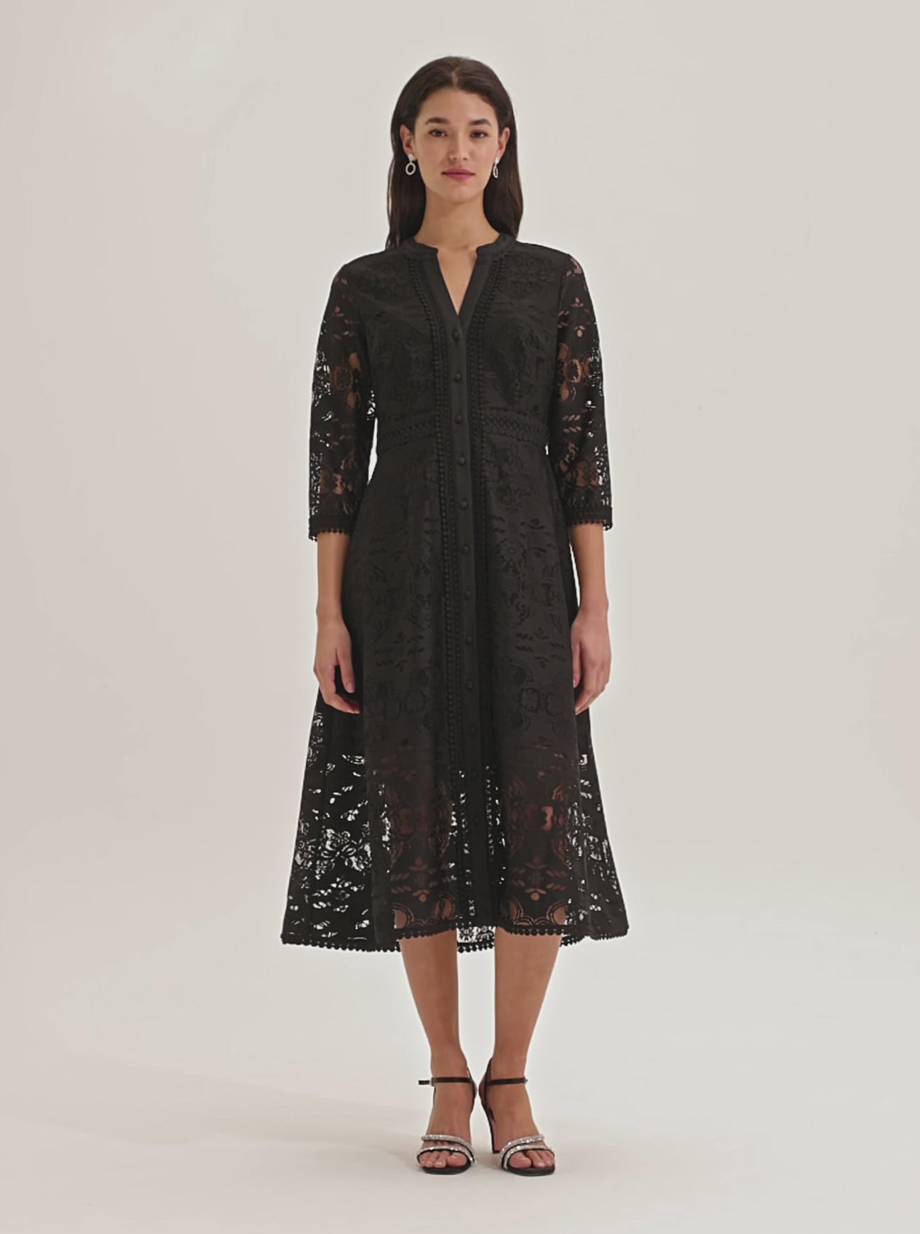 Nostalgia Lace Shirtdress