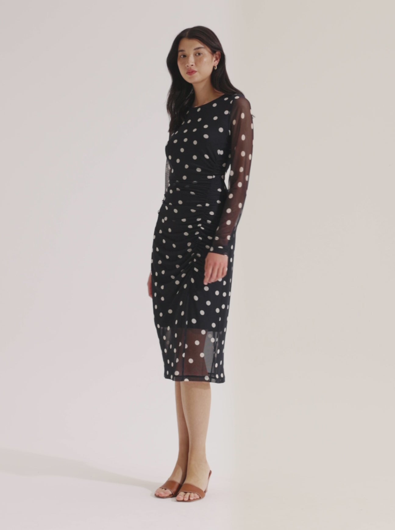 Joy Spot Mesh Dress