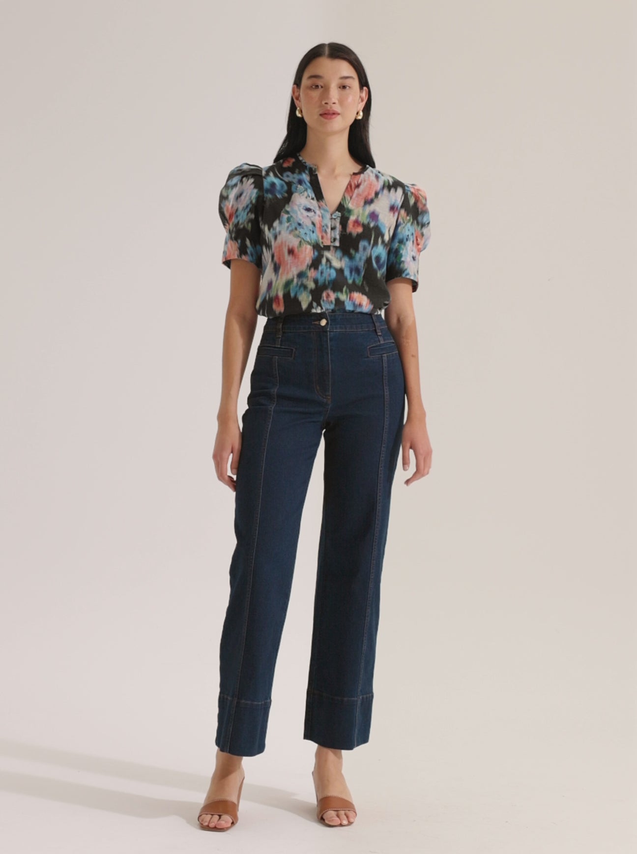 Hazy Floral Top