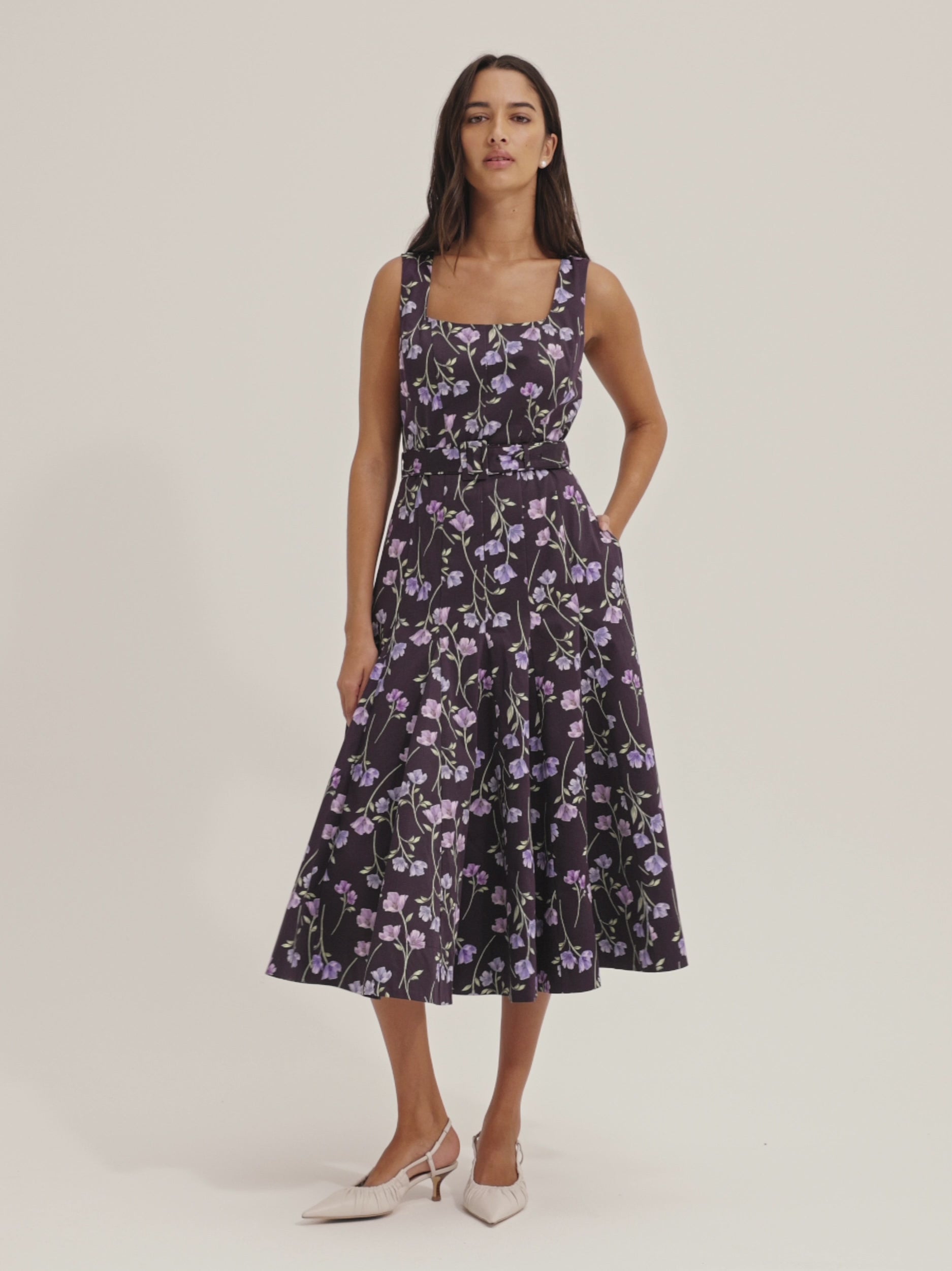 open lace back dress What A Vision Lavender Purple Ruffled Dress  Shop the Mint