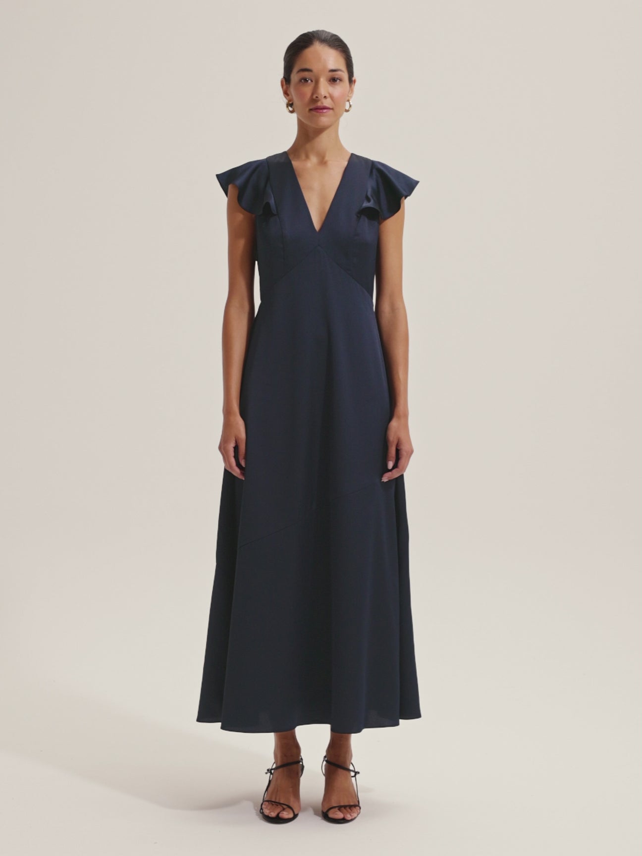 Montreal Flounce Sleeve Dress