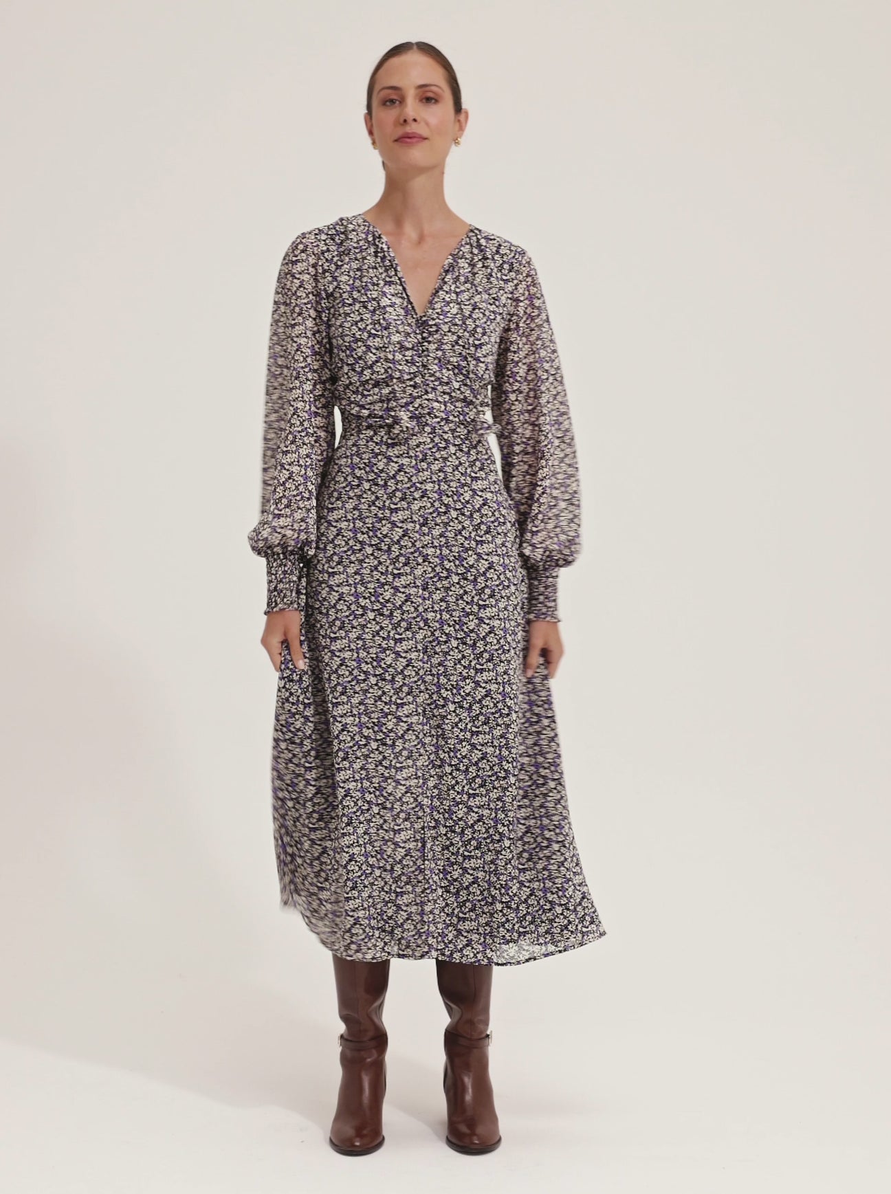 Parisian Bloom Midi Dress