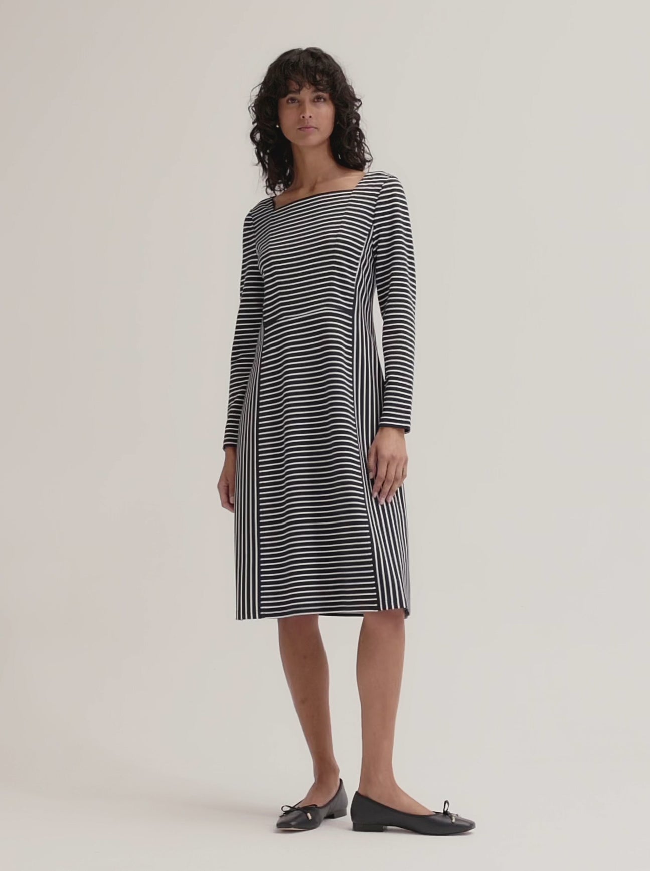 Sofie Stripe Ponte Dress