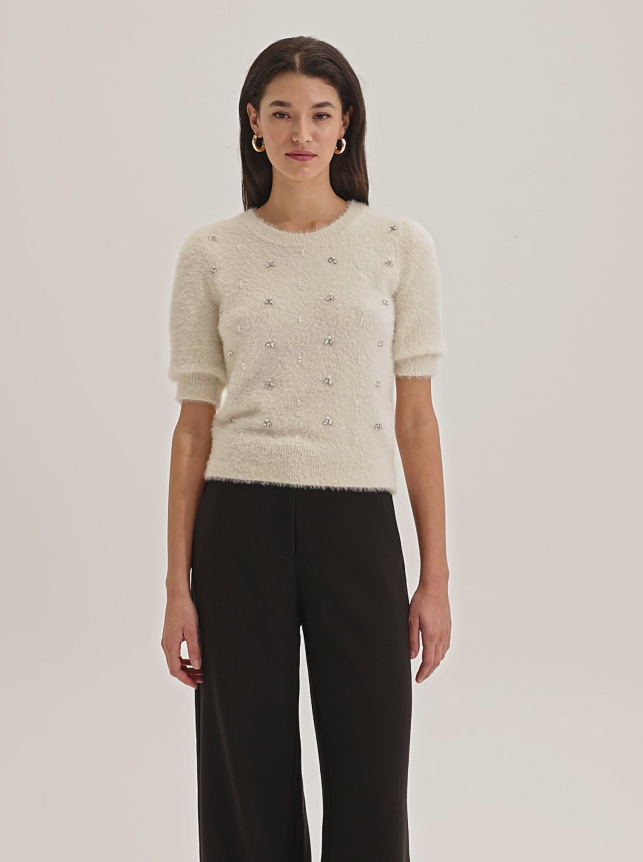 Diamonds & Pearls Knit Top
