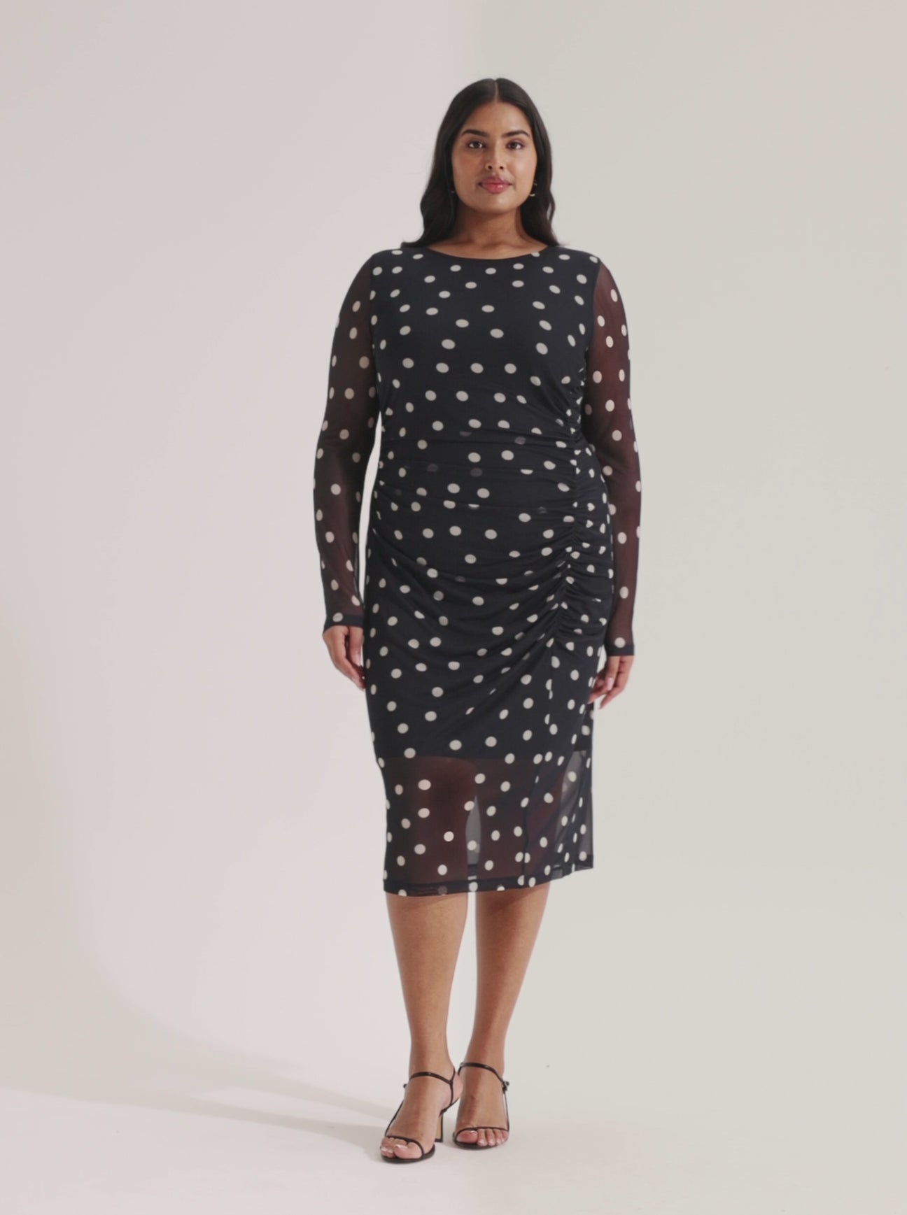 Joy Spot Mesh Dress
